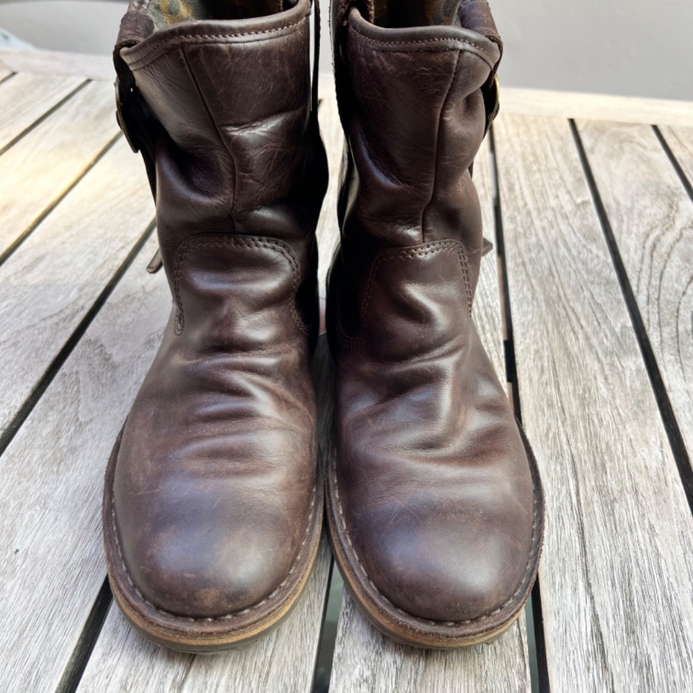 Fly London Brown Leather Ankle Boots